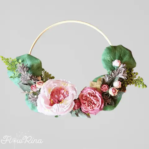 Kunstbloemen krans